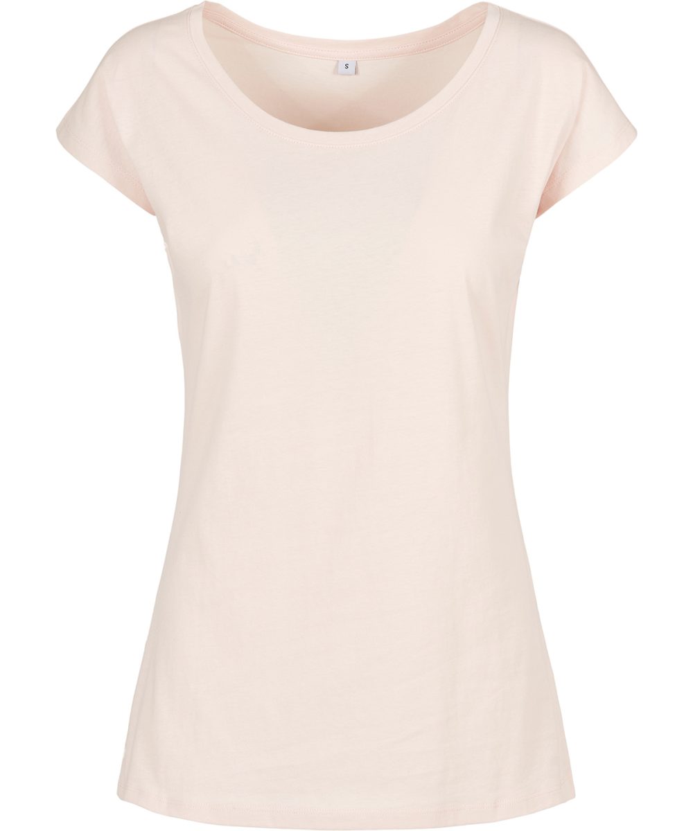 Pink Women's wide neck tee