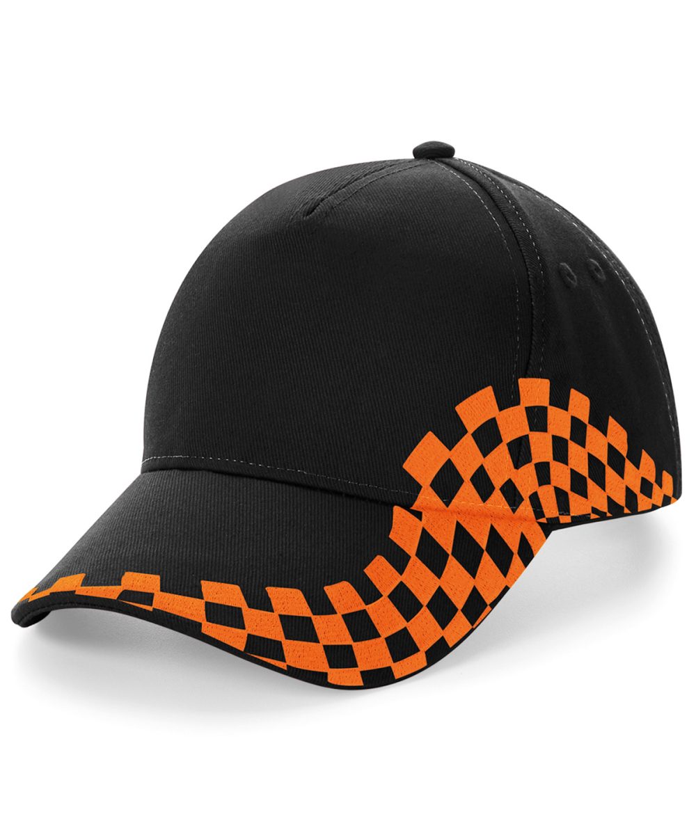 Black/Orange Grand Prix cap