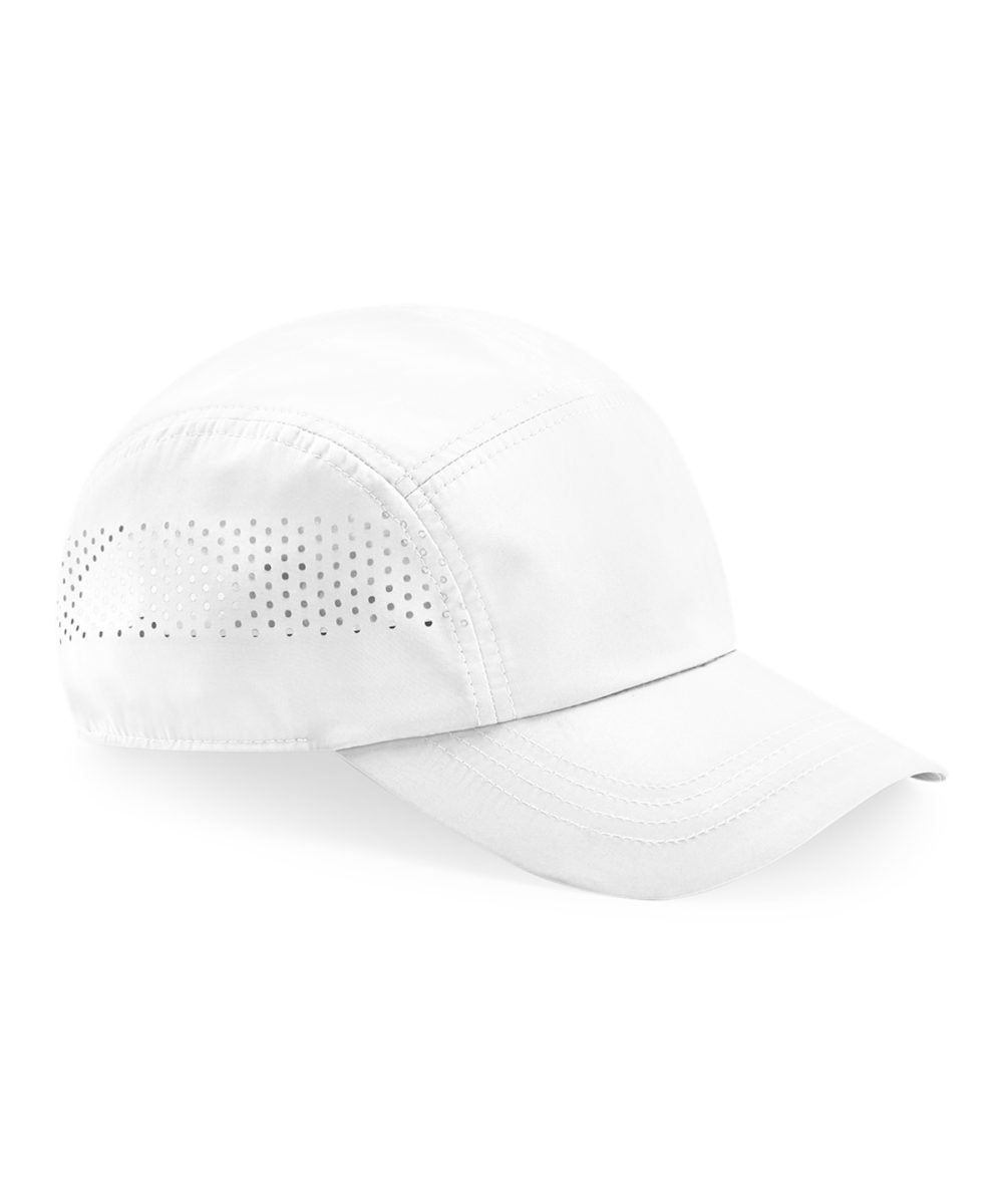 White Technical running cap