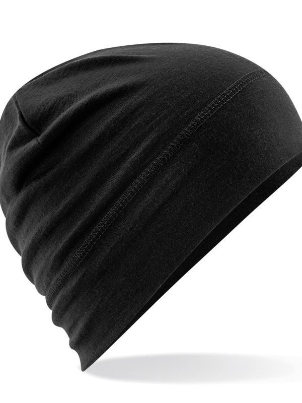 Black Merino beanie