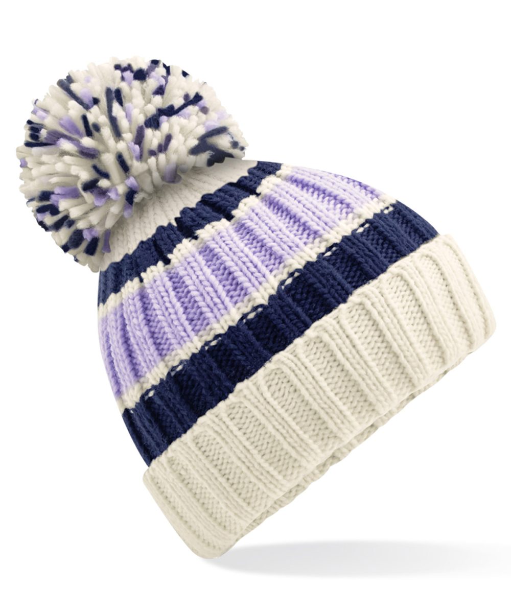 Blueberry Cheesecake Hygge striped beanie