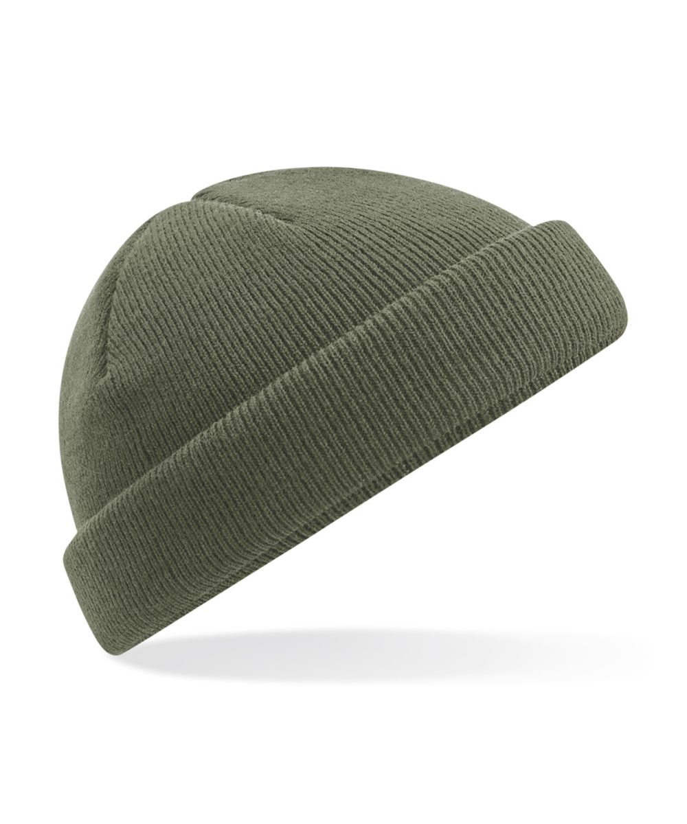 Olive Green Recycled mini fisherman beanie