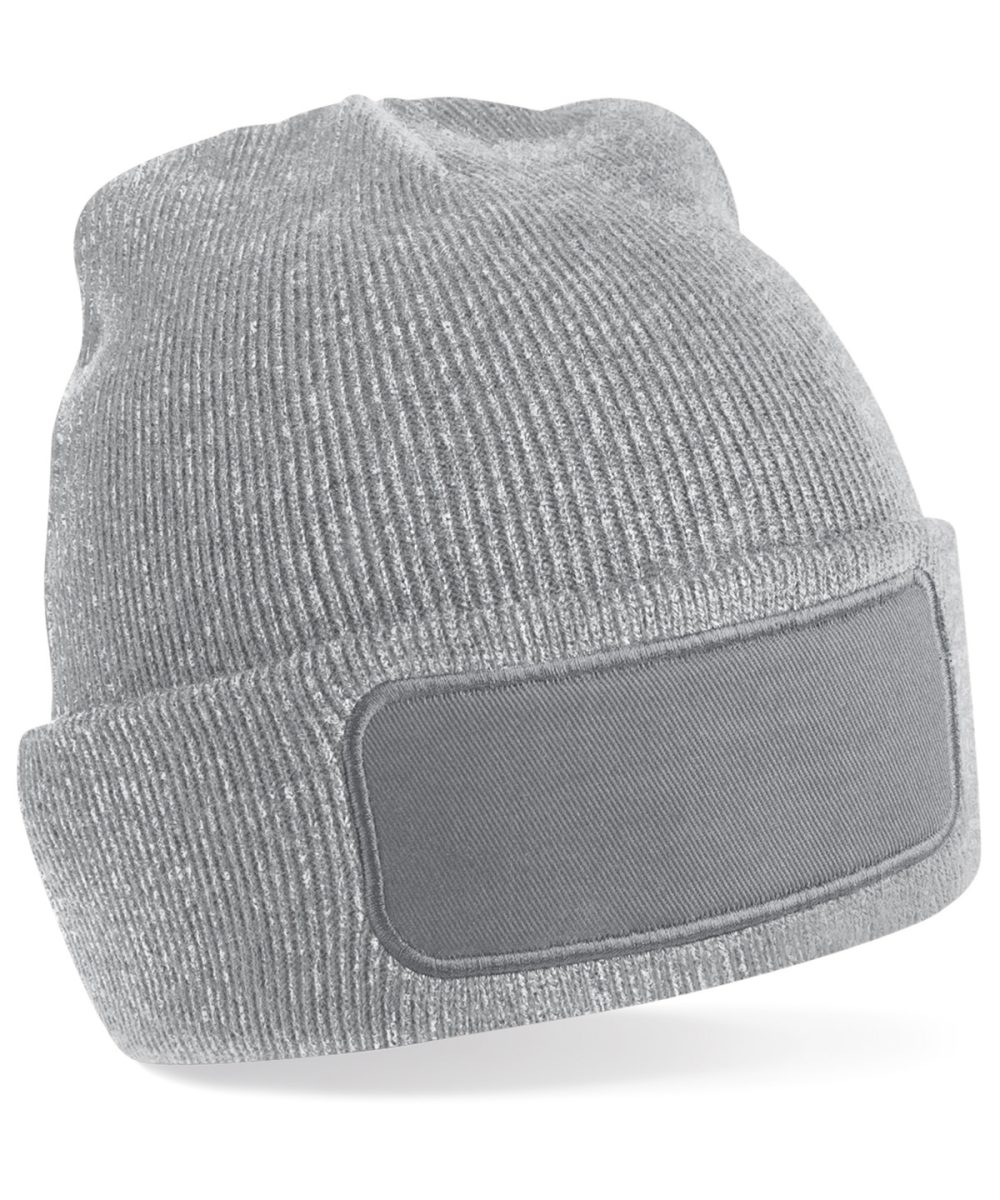 Heather Grey Original patch beanie