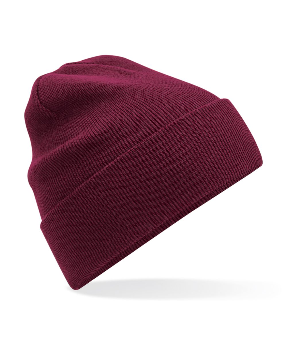 Burgundy Organic cotton original cuffed beanie