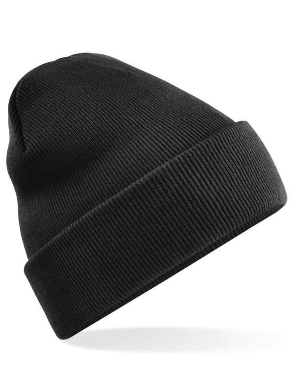 Black Recycled original cuffed beanie