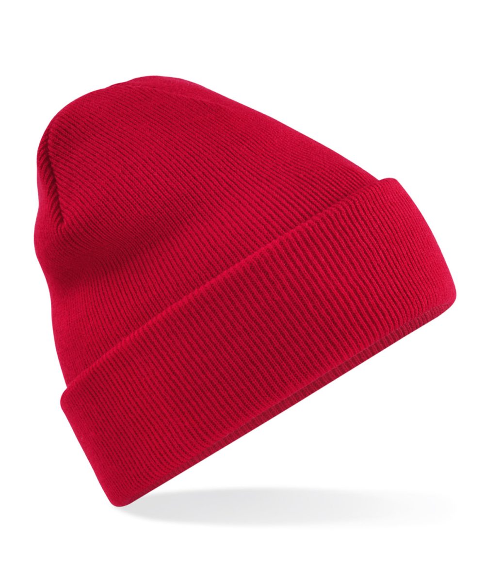 Classic Red Recycled original cuffed beanie