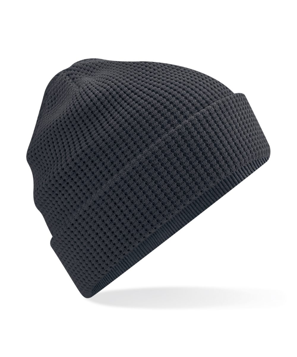 Graphite Grey Organic cotton waffle beanie