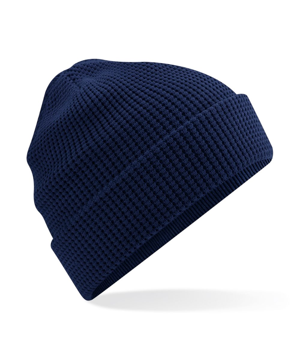 Oxford Navy Organic cotton waffle beanie