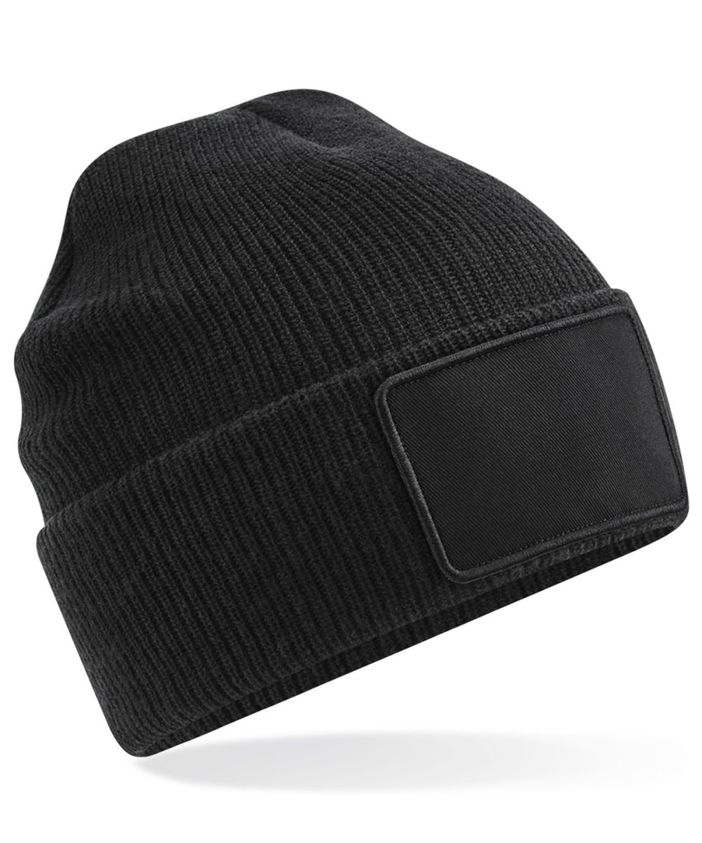 Black Removable patch Thinsulate™ beanie