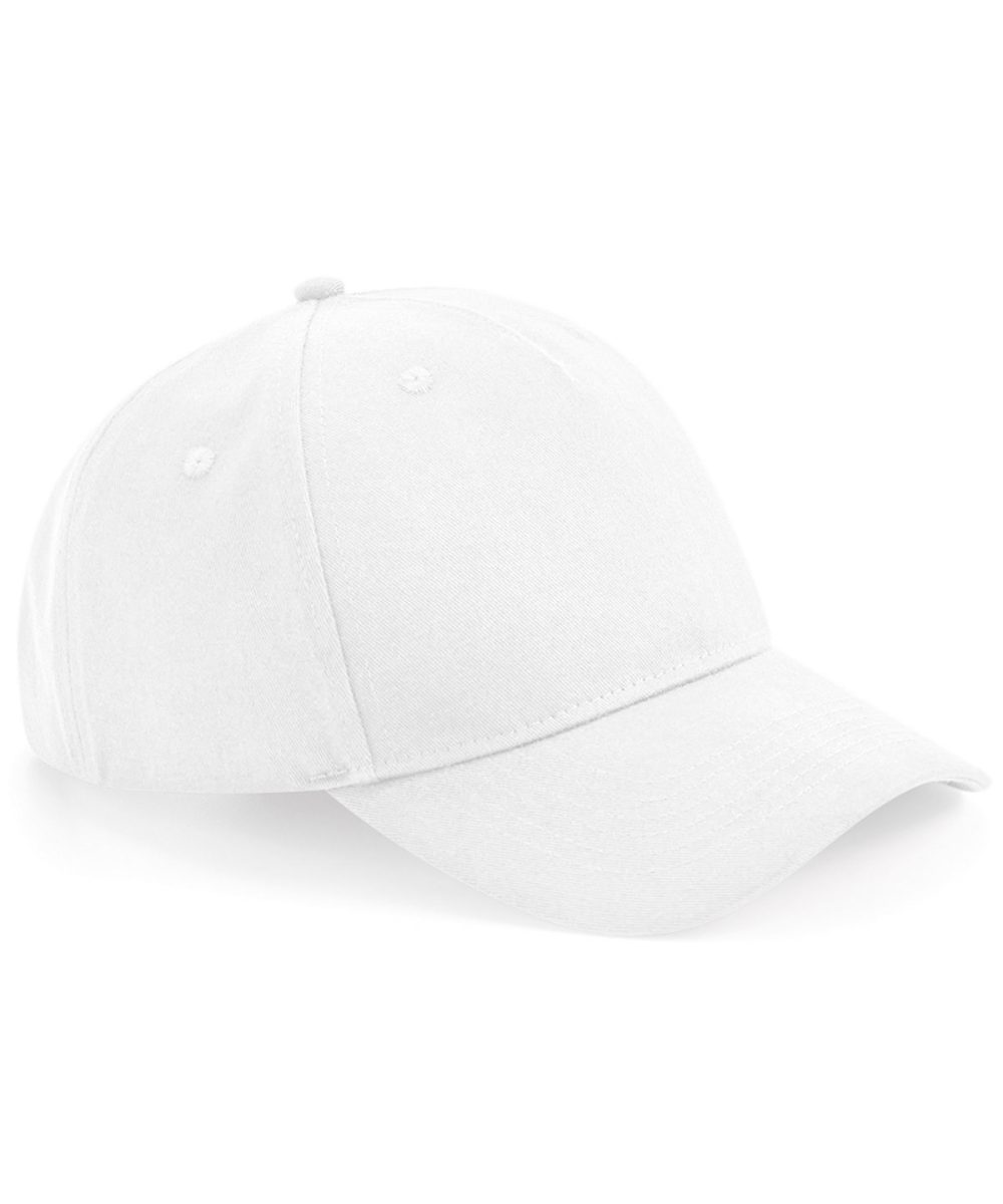 White Organic cotton 5-panel cap