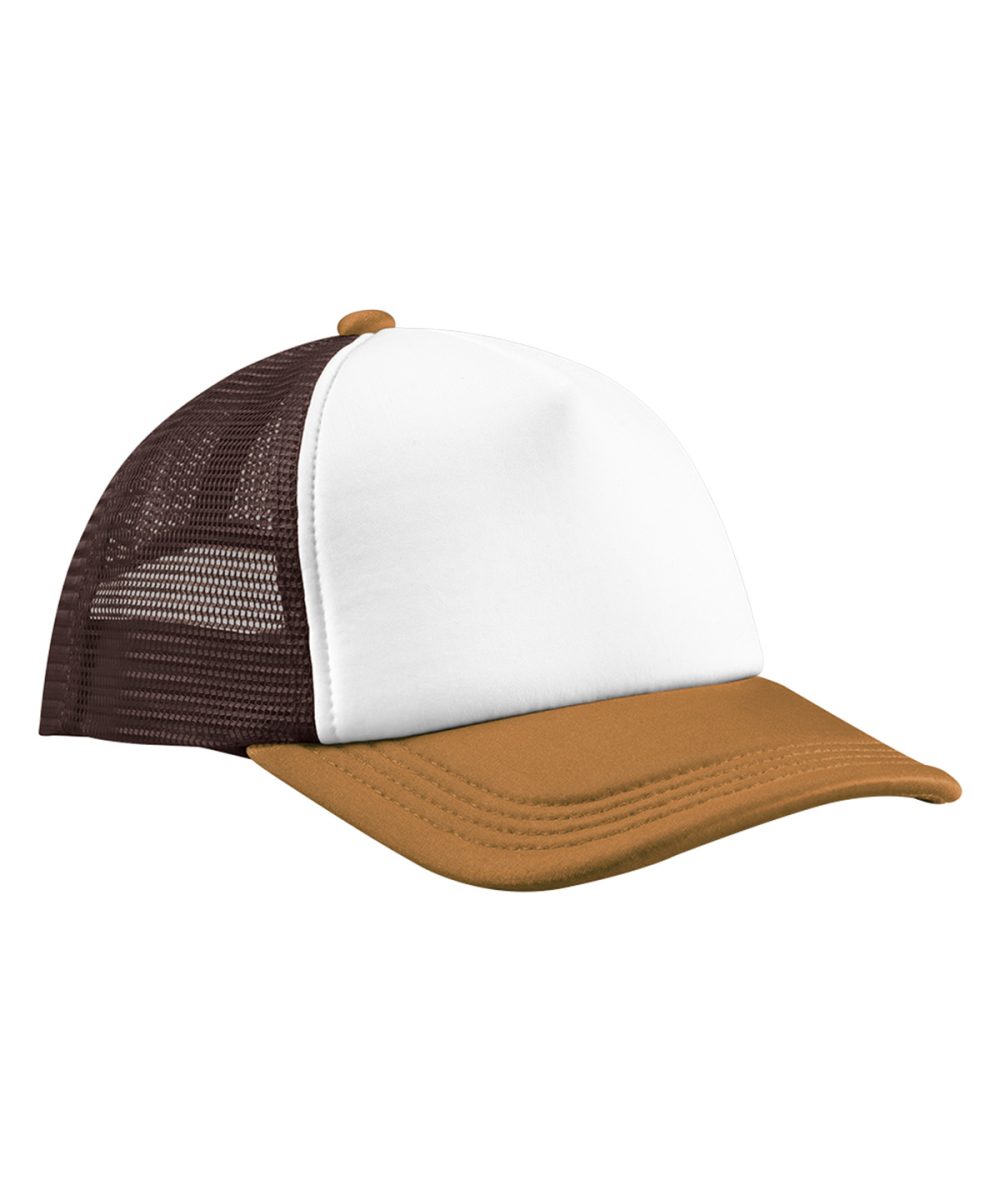 Chocolate/Dark Amber Retro 5-panel trucker