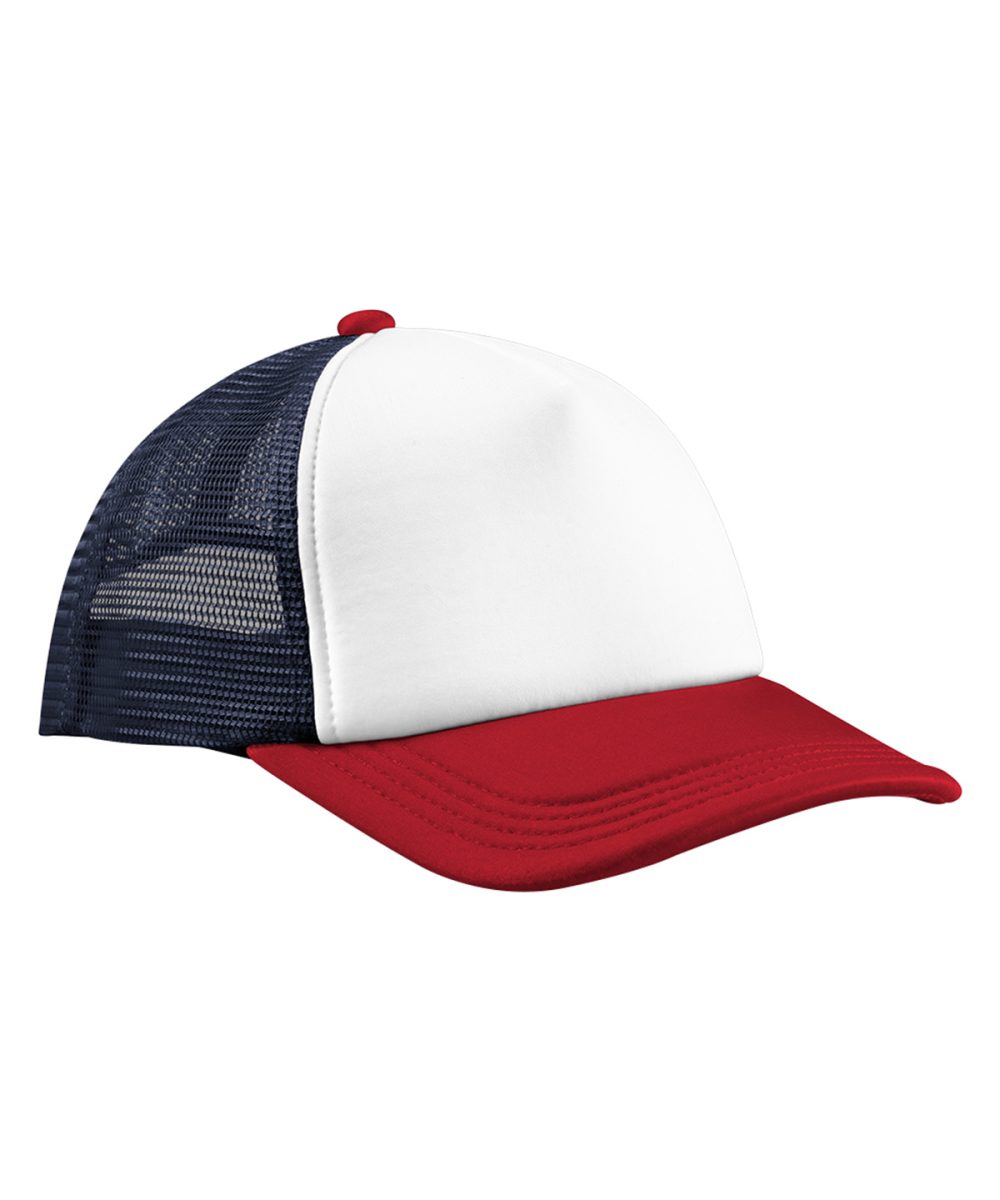 Navy/Red Retro 5-panel trucker