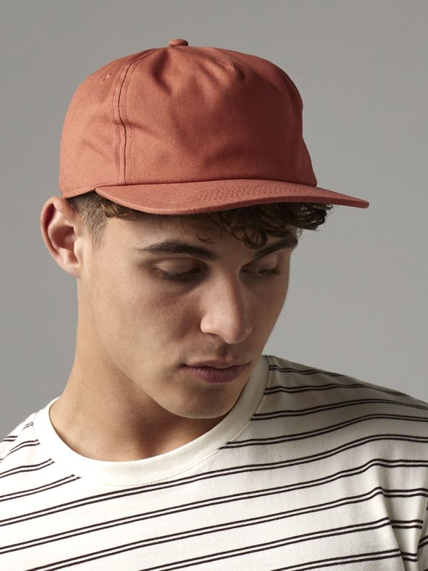 Organic cotton unstructured 5-panel cap