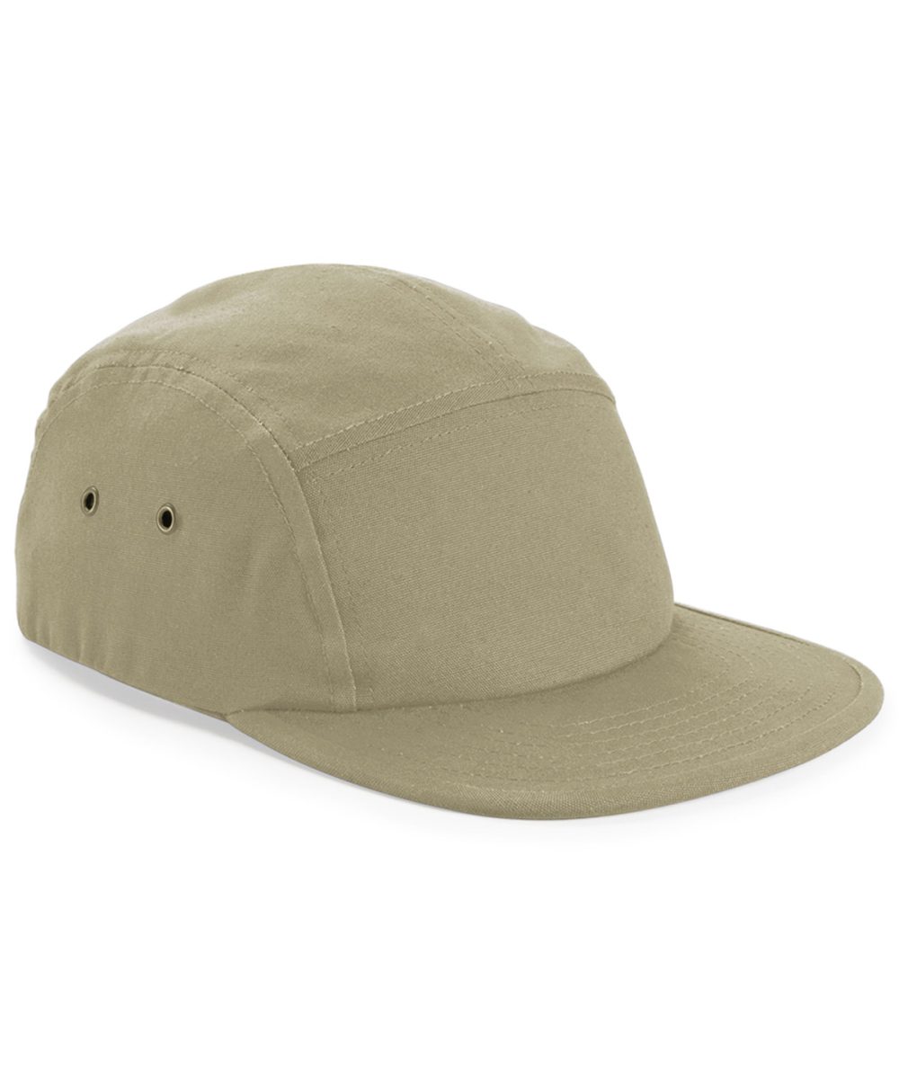 Desert Sand Canvas 5-panel camper cap