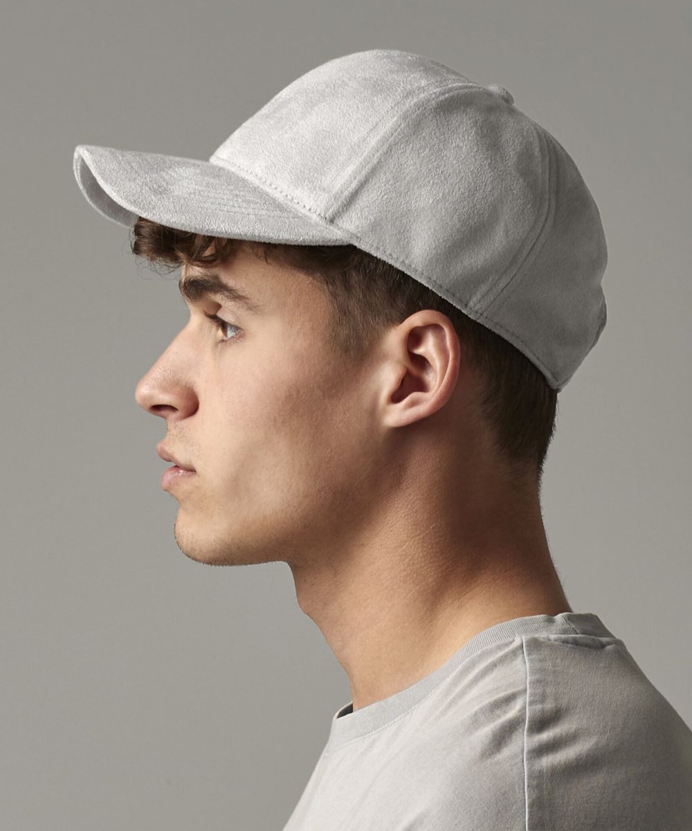 Faux suede 6-panel cap