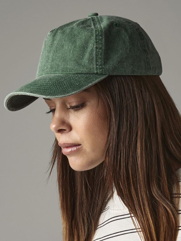 Relaxed 5-panel vintage cap