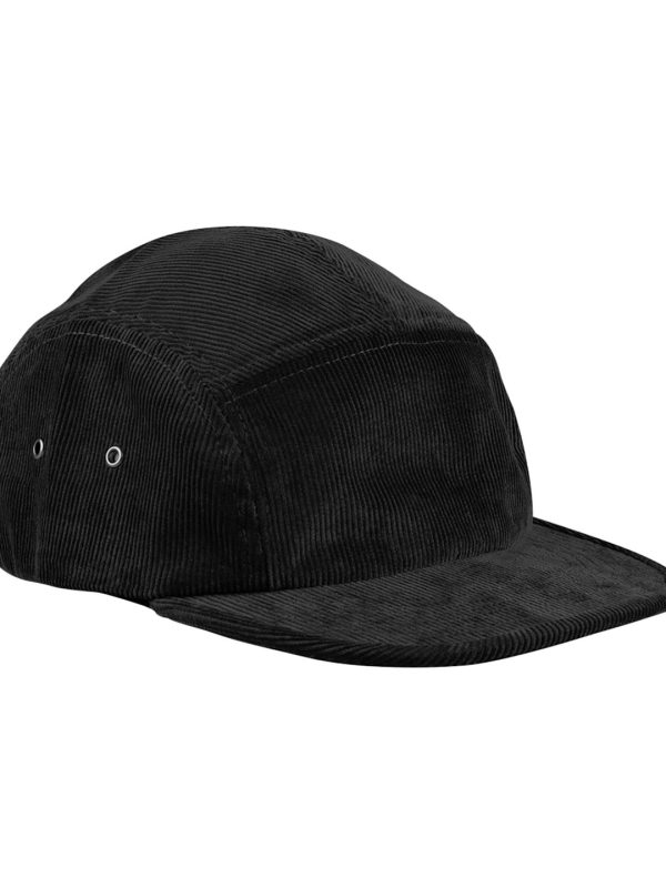 Black EarthAware® organic cord camper cap