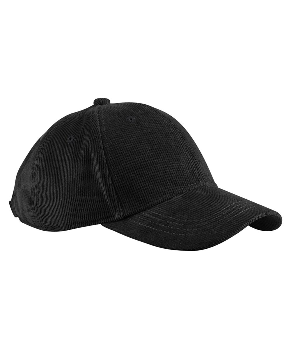 Black EarthAware® organic cord baseball cap