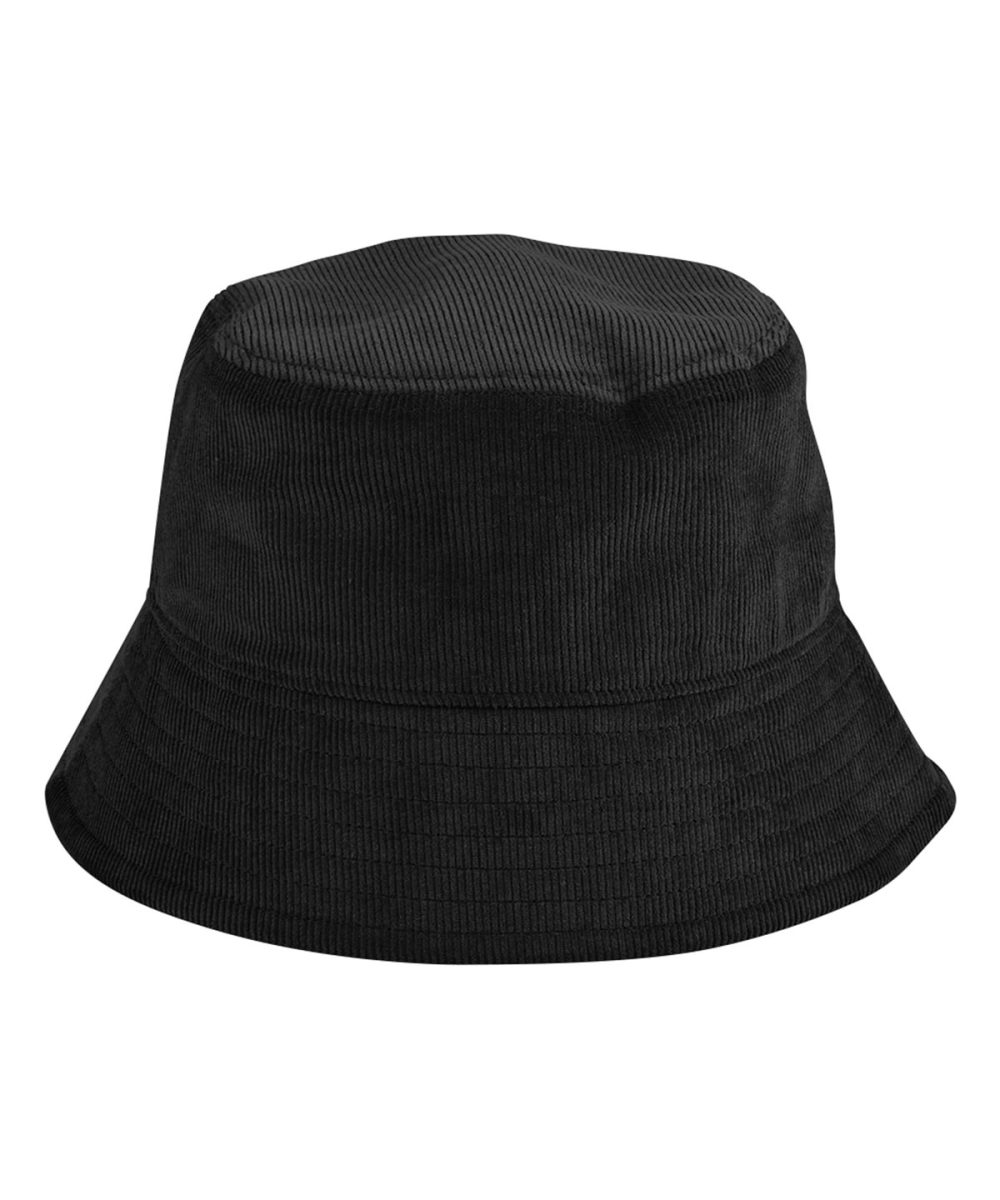 Black EarthAware® organic cord bucket hat