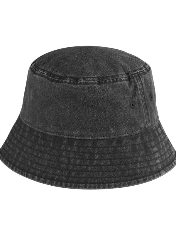 Vintage Black Vintage bucket hat