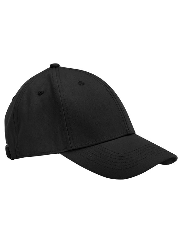 Black EarthAware® organic cotton canvas 6-panel cap