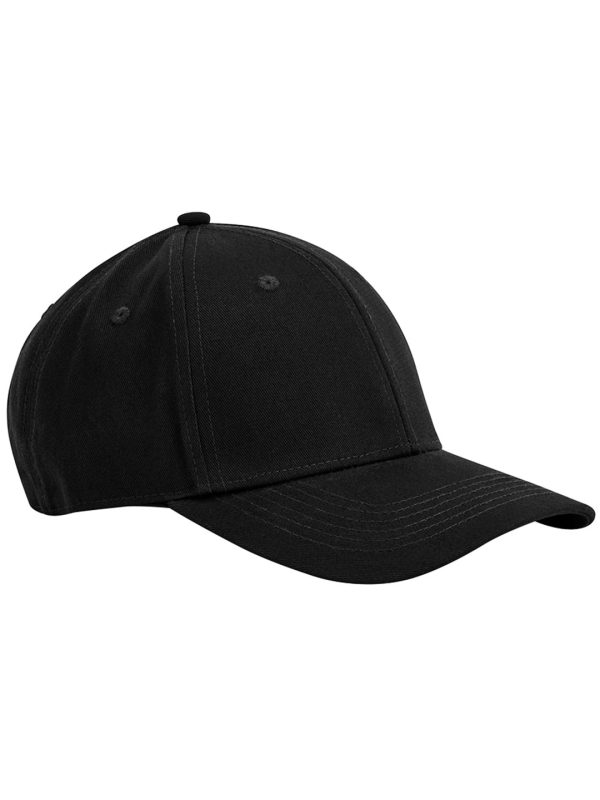 Black EarthAware® classic organic cotton 6-panel cap