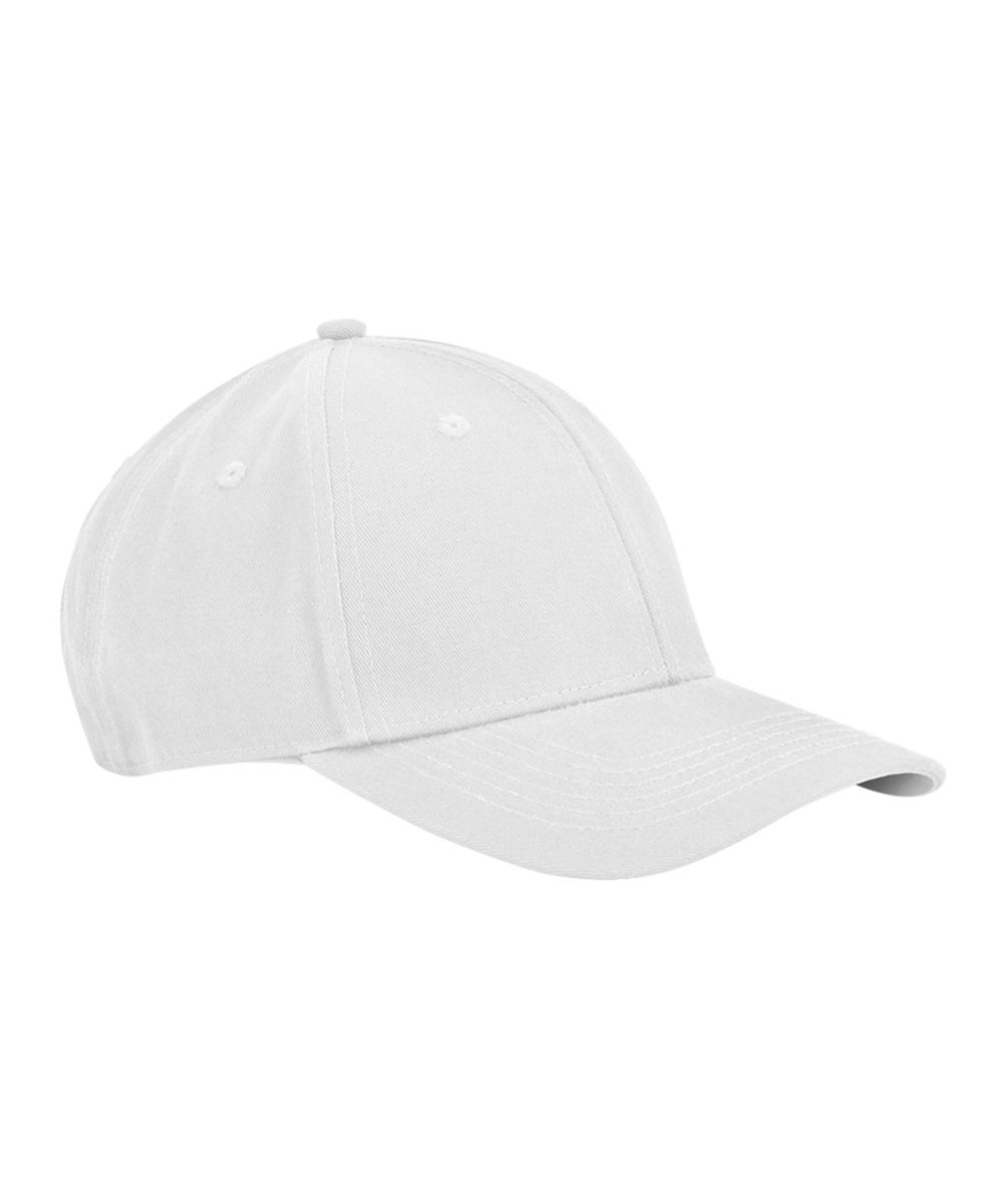 White EarthAware® classic organic cotton 6-panel cap