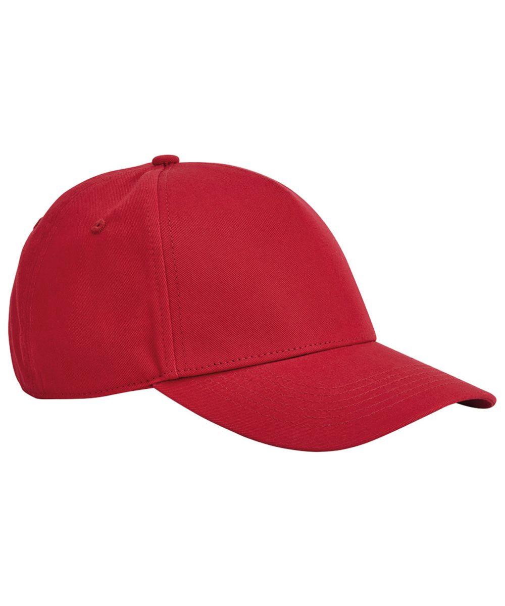 Classic Red EarthAware® classic organic cotton 5-panel cap