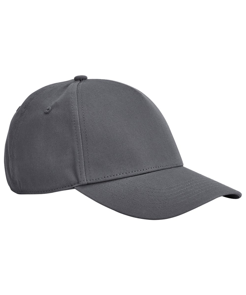 Graphite Grey EarthAware® classic organic cotton 5-panel cap