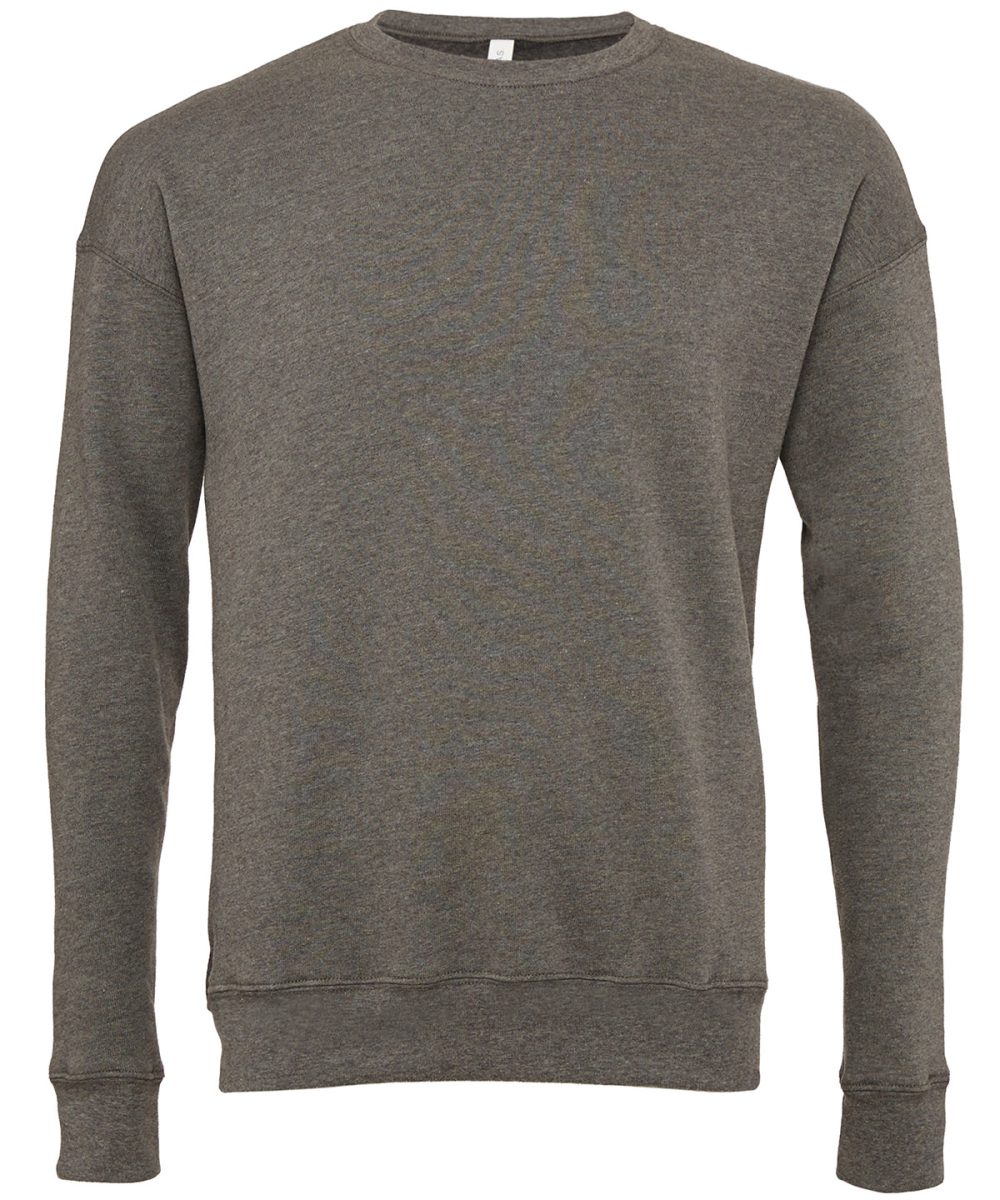 Deep Heather Unisex drop shoulder fleece