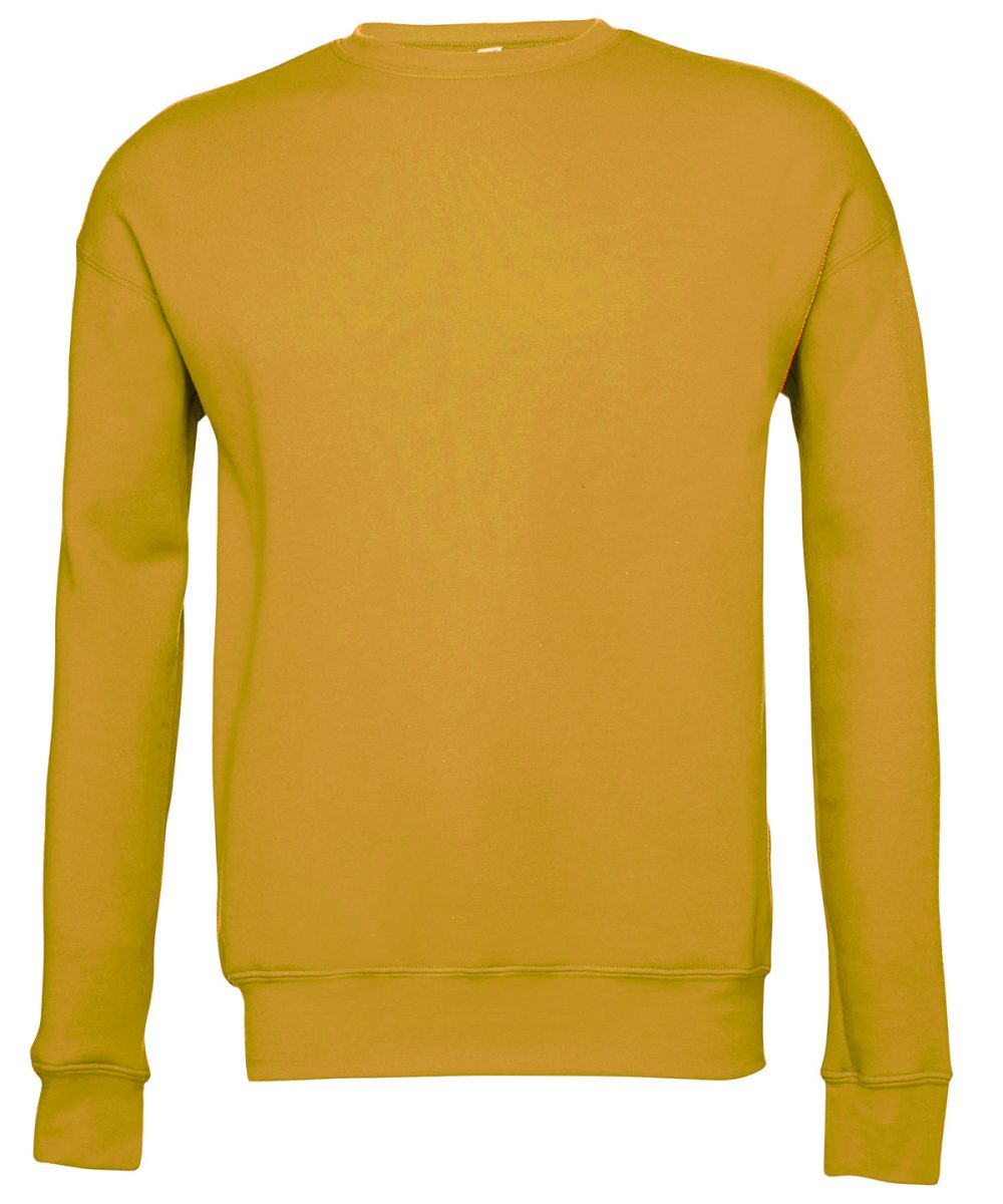 Heather Mustard Unisex drop shoulder fleece