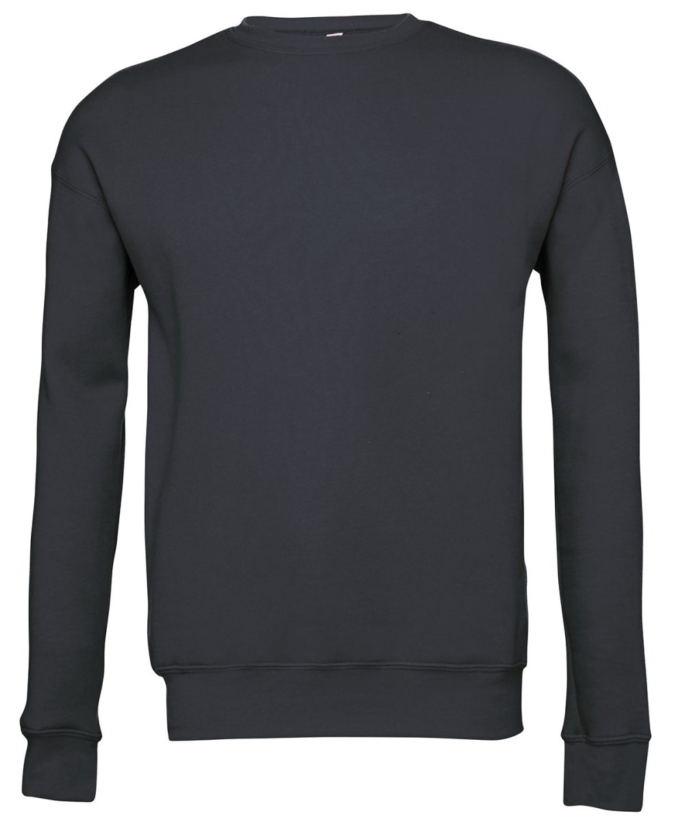 Heather Navy Unisex drop shoulder fleece