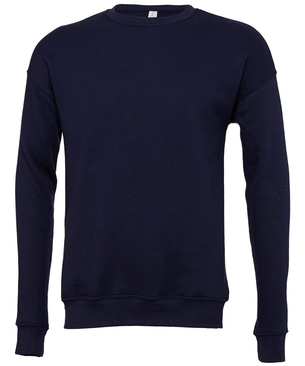 Navy Unisex drop shoulder fleece