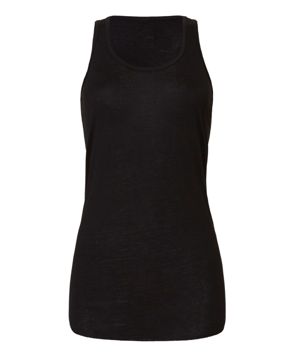 Black Flowy racerback tank top