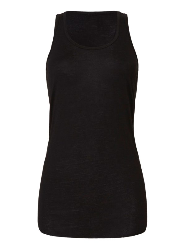 Black Flowy racerback tank top