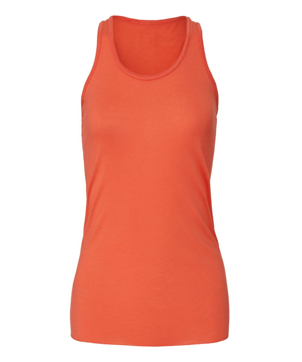 Coral Flowy racerback tank top