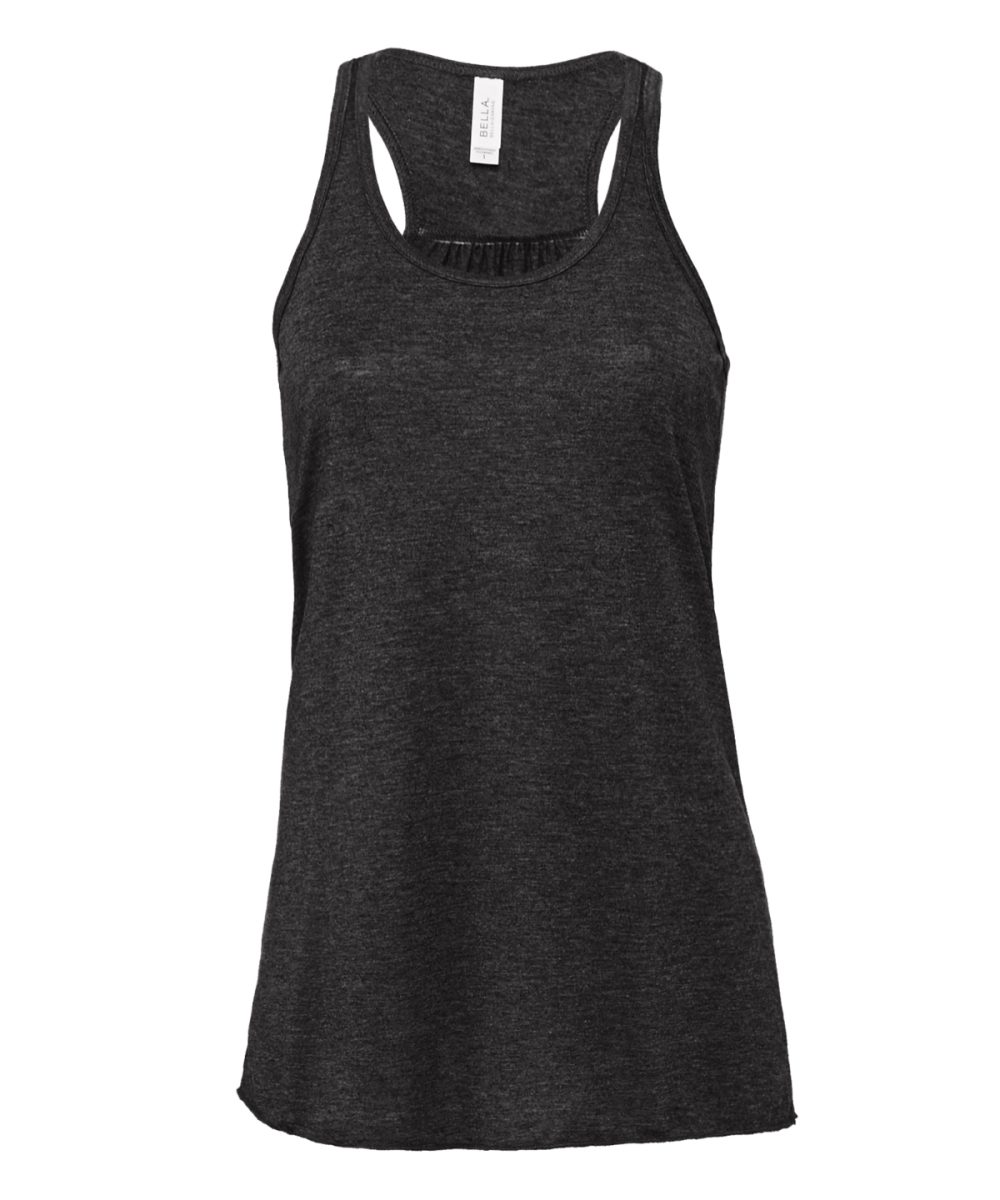 Dark Grey Heather Flowy racerback tank top