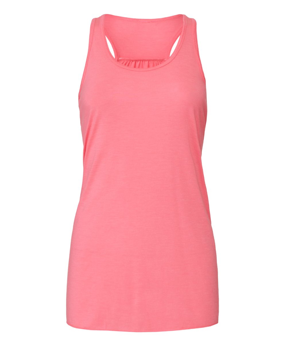 Neon Pink Flowy racerback tank top