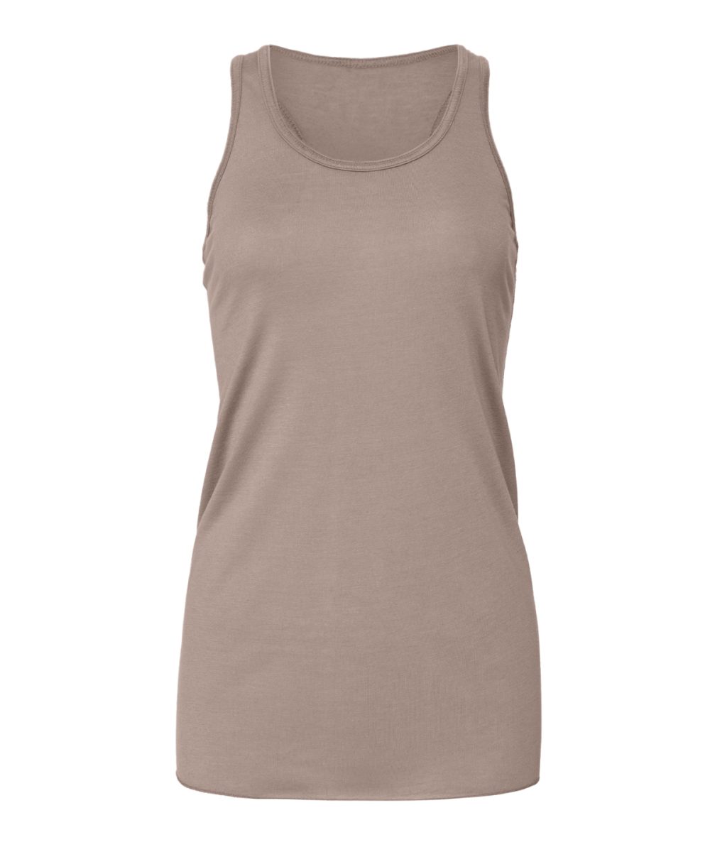 Pebble Brown Flowy racerback tank top