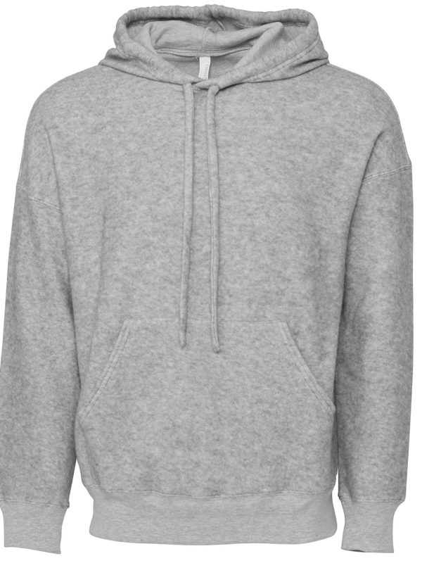 Unisex sueded fleece pullover hoodie