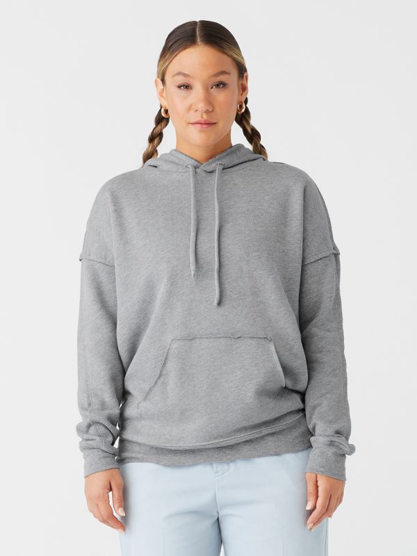 Unisex raw-seam hoodie