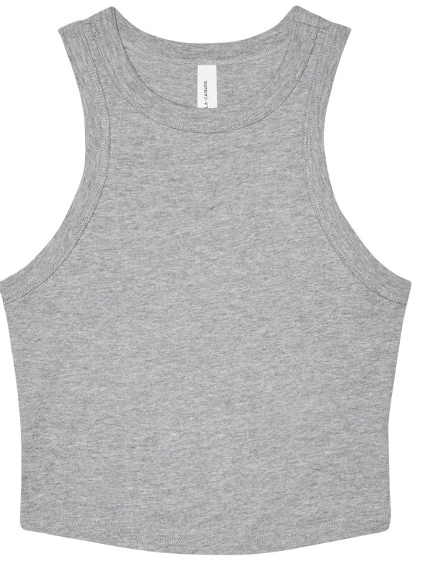 Athletic Heather Women’s micro rib racer tank