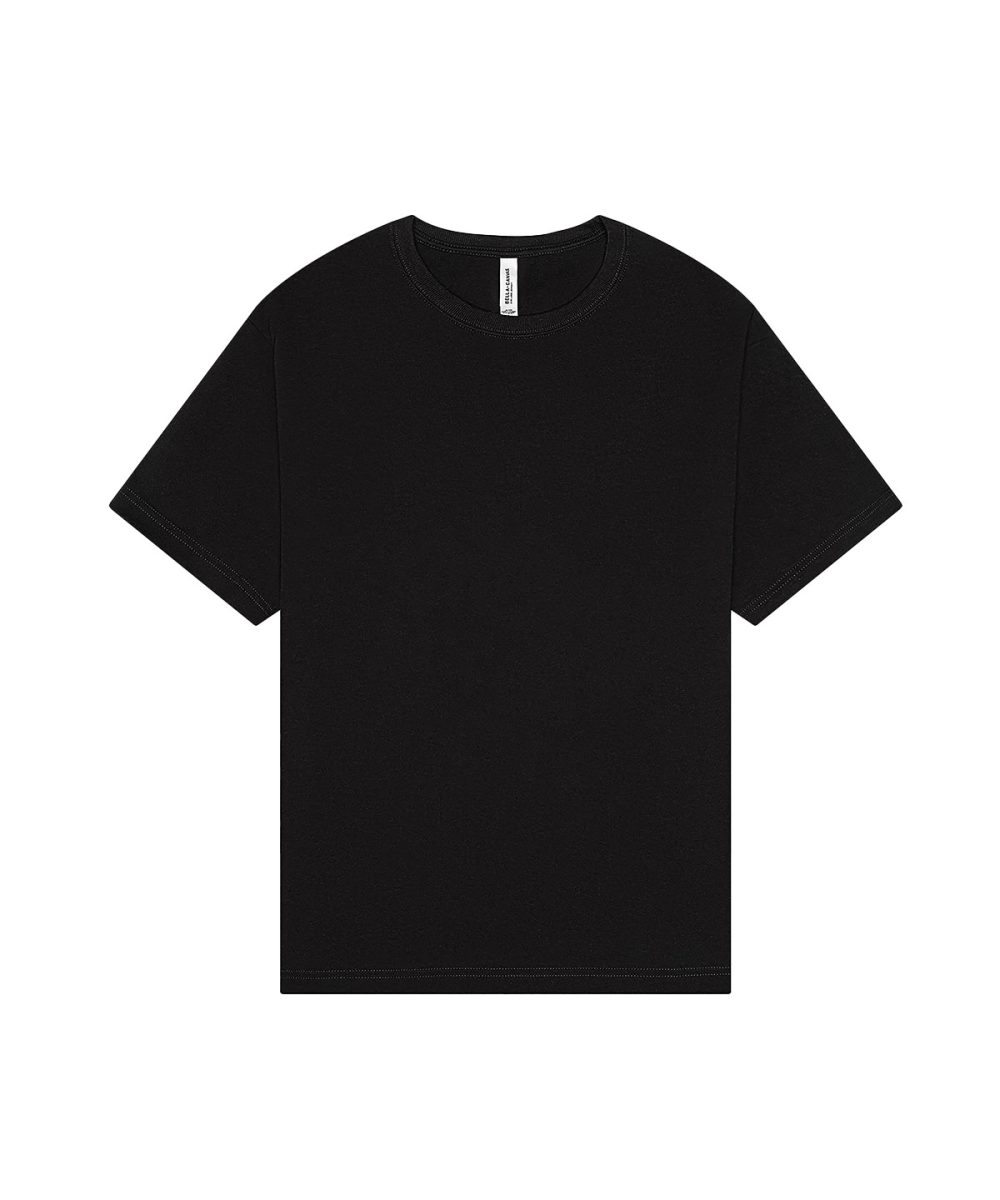 Black Unisex heavy boxy tee