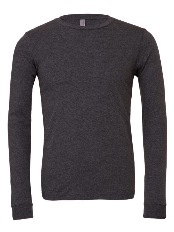 Dark Grey Heather Unisex heather CVC long sleeve t-shirt