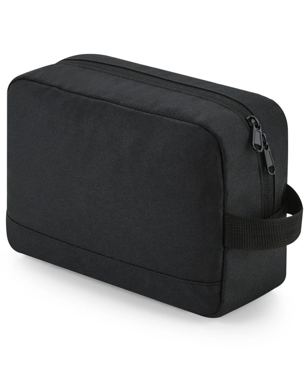 Black Recycled essentials wash bag