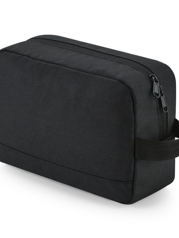 Black Recycled essentials wash bag