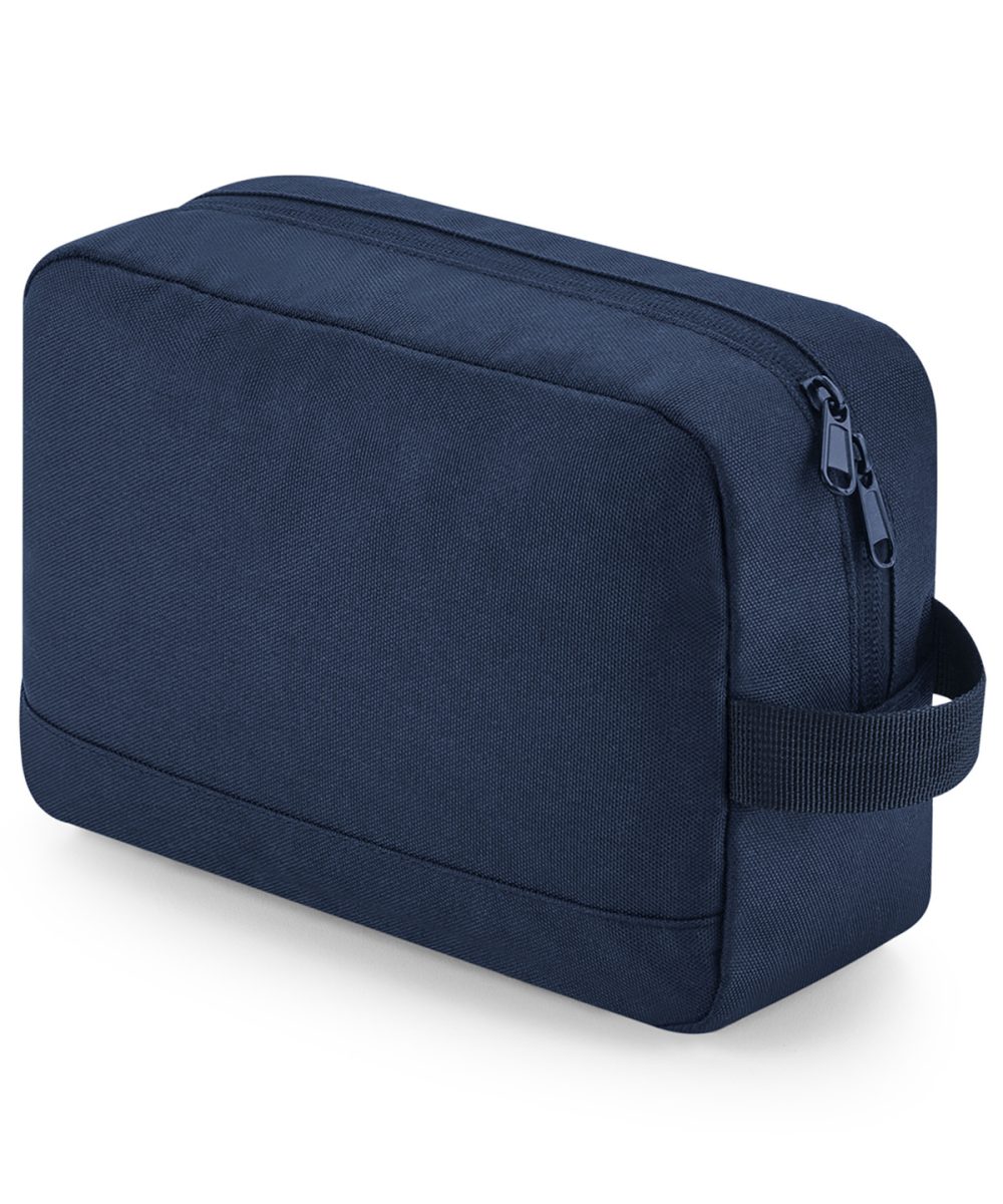 Navy Recycled essentials wash bag