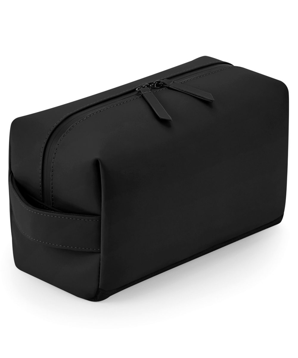 Black Matte PU toiletry/accessory case