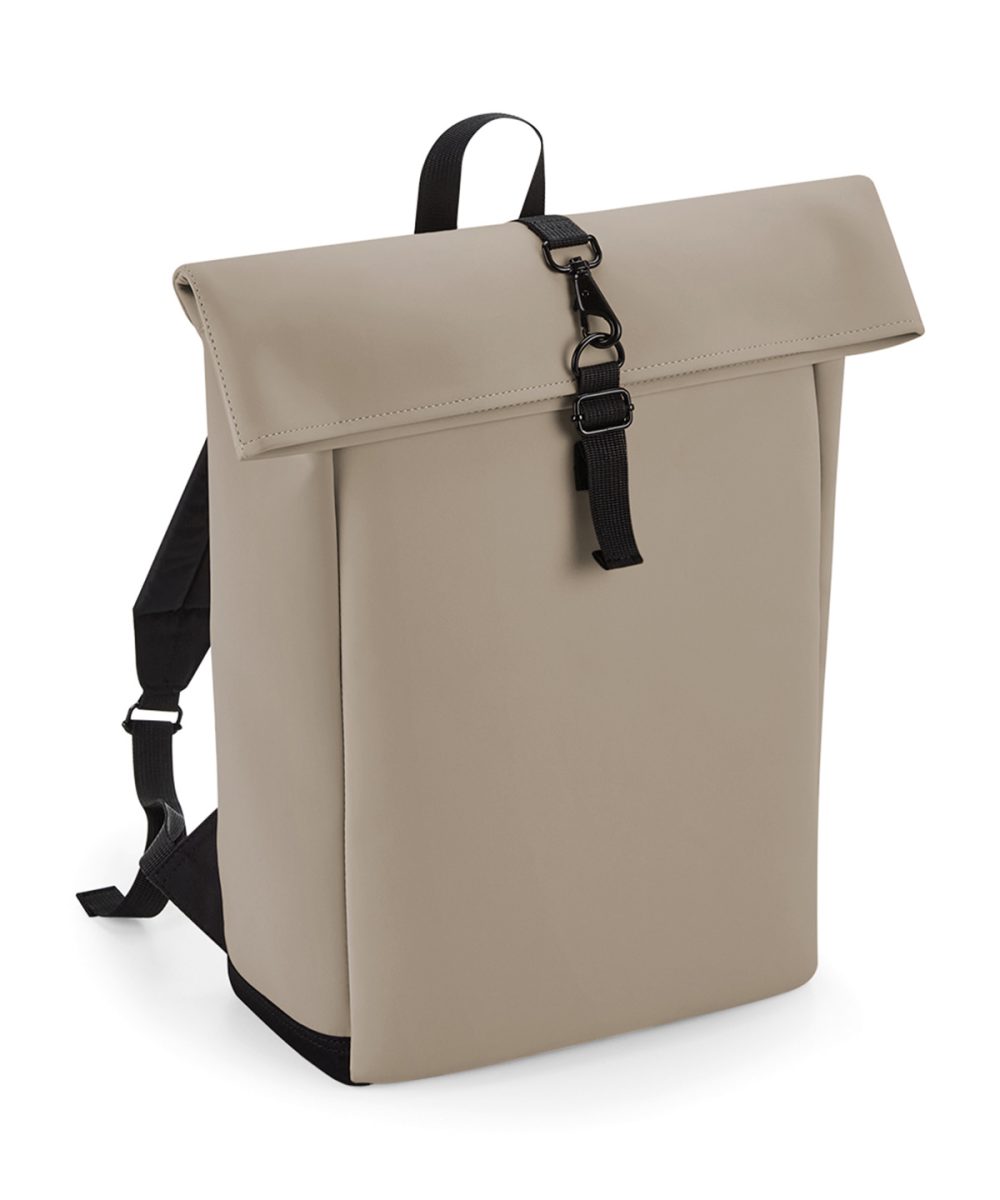 Clay Matte PU rolltop backpack