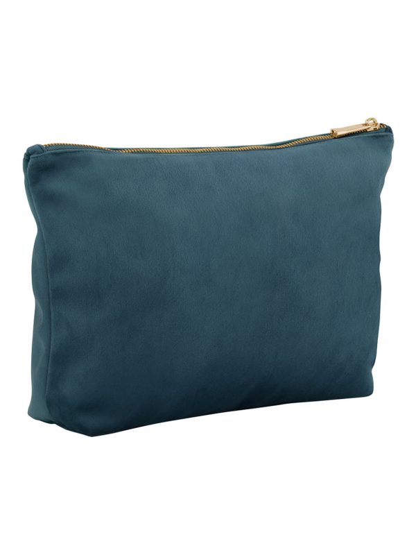 Blue Topaz Velvet accessory bag